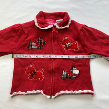 Load image into Gallery viewer, Vintage Scotty Dogs Red Knit Sweater 2t
