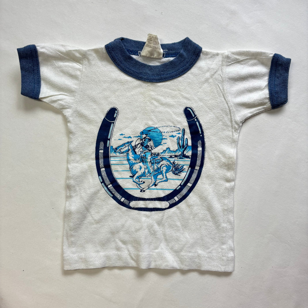 Vintage Cowboy Horseshoe Tee 12-18