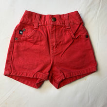 Load image into Gallery viewer, Vintage Red Jean Shorts 18 months

