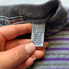 Load image into Gallery viewer, Vintage Purple/Gray Striped Long Sleeve 5t/6
