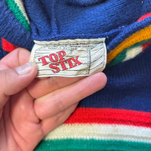 Load image into Gallery viewer, Vintage Colorful Striped Knit Hoodie 3t
