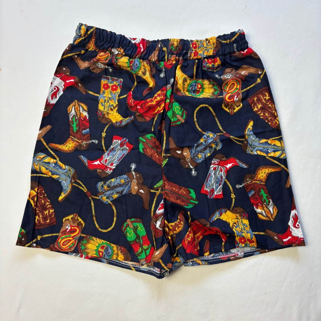 Vintage Cowboy Boot Shorts kids 8/10