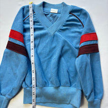 Load image into Gallery viewer, Vintage Blue Striped Sleeves Sweater 3t/4t
