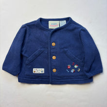 Load image into Gallery viewer, Vintage "First Toys 123" Navy Sweater 0-3 months
