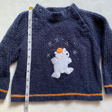 Load image into Gallery viewer, Vintage Polar Bear Navy Sweater 24 months
