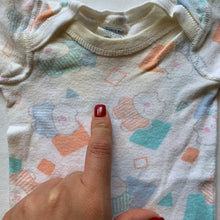 Load image into Gallery viewer, Vintage Bears + Shapes Romper 0-3 months
