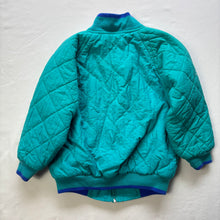 Load image into Gallery viewer, Vintage Teal/Green Quilted Coat 4t/5t
