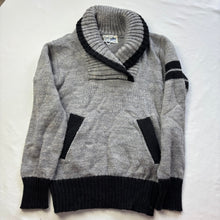 Load image into Gallery viewer, Vintage Gray/Black Knit Sweater kids 10/12
