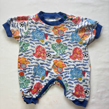 Load image into Gallery viewer, Vintage Sporty Dinosaurs Slouchy Bodsuit 0-3 months
