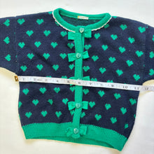 Load image into Gallery viewer, Vintage Heart + Bows Knit Sweater 12-18 months
