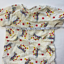 Load image into Gallery viewer, Vintage Trains Pattern Romper 6-9 months

