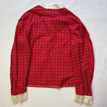 Load image into Gallery viewer, Vintage Red Flower Girls Buttondown kids 6
