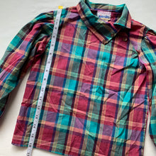 Load image into Gallery viewer, Vintage Gem Tone Plaid Girly Buttondown 5t *missing button
