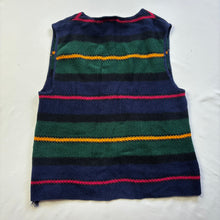 Load image into Gallery viewer, Vintage Striped Knit Vest kids 12/14
