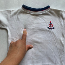Load image into Gallery viewer, Vintage 70s Anchor Embroidered Shirt 2t
