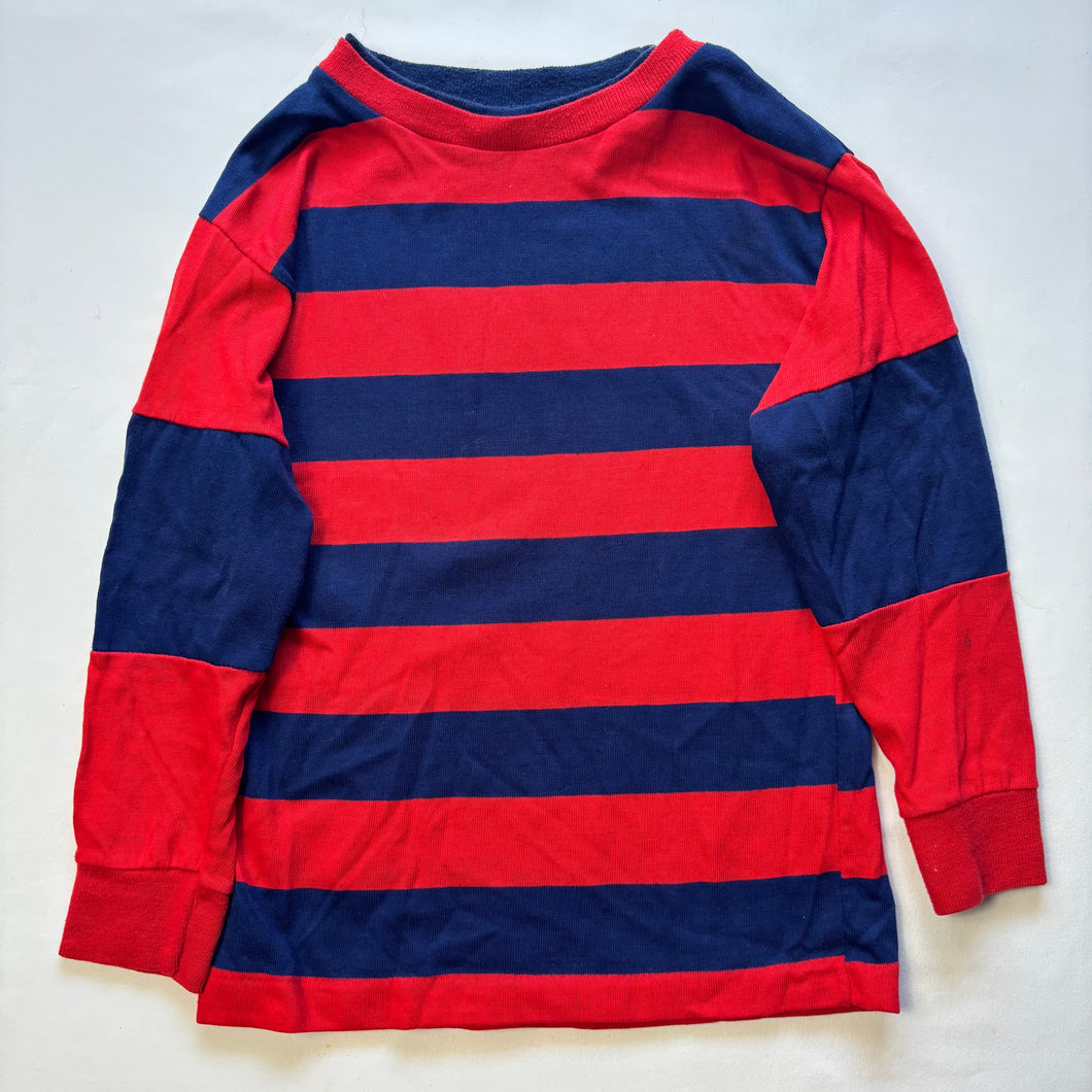 Vintage Red/Navy Striped Long Sleeve 5t