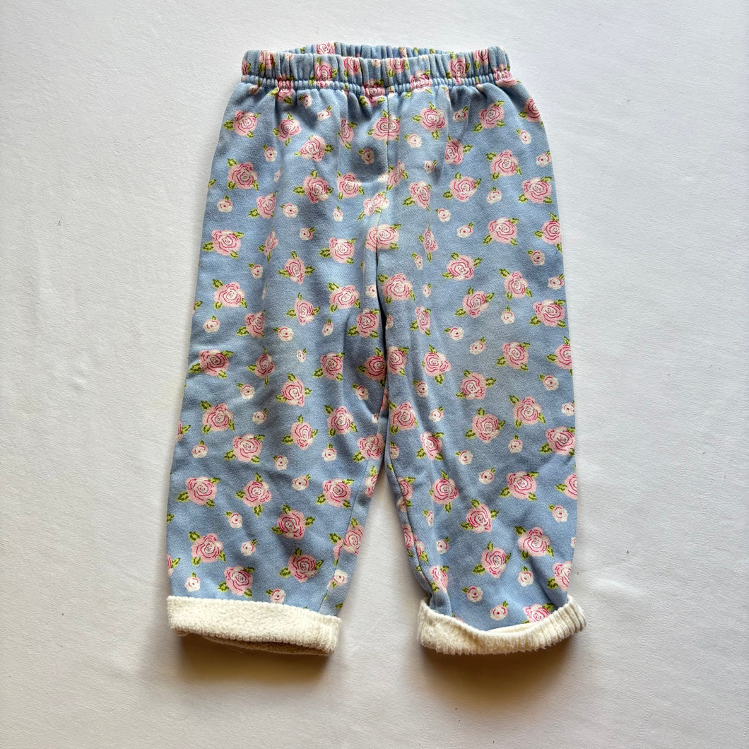 Vintage Rose Floral Pants 12-18 months
