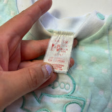 Load image into Gallery viewer, Vintage Mint Bears &quot;Peek-a-boo&quot; Romper 6-9 months
