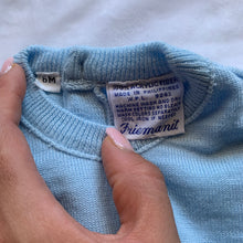 Load image into Gallery viewer, Vintage Blue Knit Shirt 3-6 months
