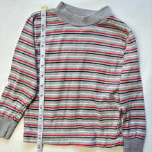 Load image into Gallery viewer, Vintage Red/Gray Striped Long Sleeve 2t/3t

