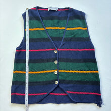 Load image into Gallery viewer, Vintage Striped Knit Vest kids 12/14
