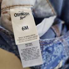 Load image into Gallery viewer, Oshkosh denim pattern shortalls 6 months
