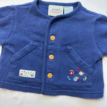 Load image into Gallery viewer, Vintage "First Toys 123" Navy Sweater 0-3 months
