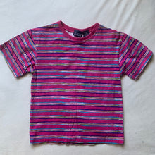 Load image into Gallery viewer, Vintage Wavy Striped Pink Tee kids 6
