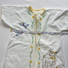 Load image into Gallery viewer, Vintage Deer Flower Open Gown 3-12 months
