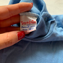 Load image into Gallery viewer, Vintage Blue Cotton Turtleneck Shirt 9 months
