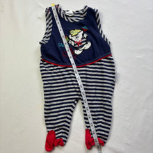 Load image into Gallery viewer, Vintage Sailor Bear Footed Pantsuit 3 months
