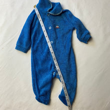 Load image into Gallery viewer, Vintage Sailboat Terrycloth Footed PJs 0-3 months
