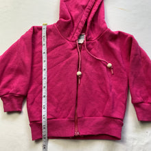 Load image into Gallery viewer, Vintage Hot Pink Hooded Sweater 18 months
