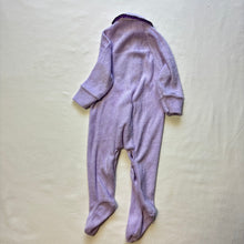 Load image into Gallery viewer, Vintage Purple Bunny Footed PJs 3-6 months
