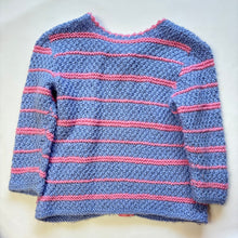 Load image into Gallery viewer, Vintage Purple + Pink Chunky Knit Sweater 4t
