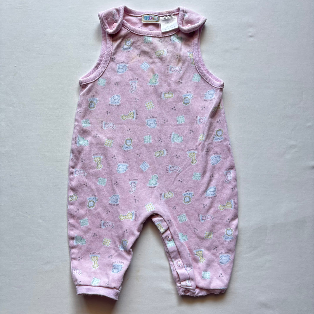 Vintage McBaby Animals Pink Pantsuit 3-6 months