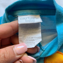 Load image into Gallery viewer, Vintage Fish Wavey Footed PJs 3-6 months
