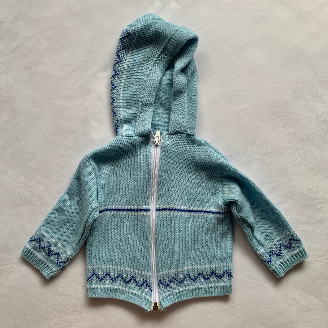 Vintage Blue Knit Sweater 9 months
