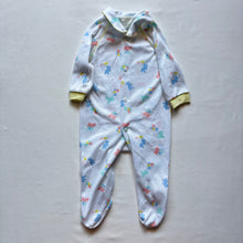Load image into Gallery viewer, Vintage Bears + Balloons Footed PJs 0-3 months
