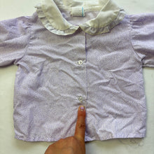 Load image into Gallery viewer, Vintage Lavender Floral Blouse 12 months
