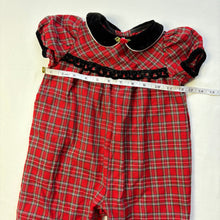 Load image into Gallery viewer, Vintage Girly Plaid Bubble Pantsuit 12 months
