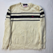 Load image into Gallery viewer, Vintage Lacoste Cream Striped Knit Sweater kids 10/12
