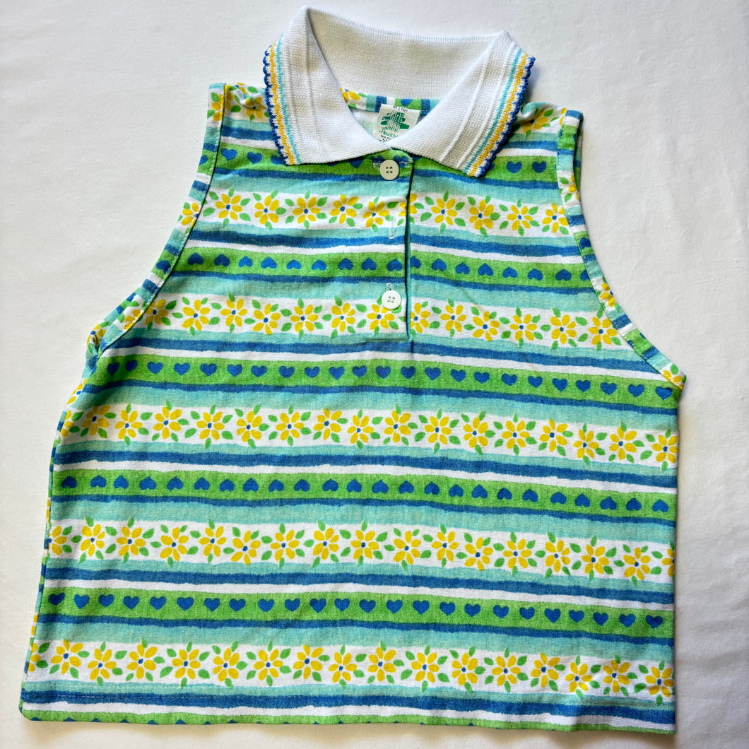 Vintage Healthtex Floral + Hearts Shirt kids 8