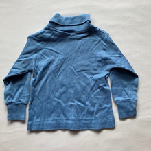 Load image into Gallery viewer, Vintage Blue Cotton Turtleneck Shirt 9 months
