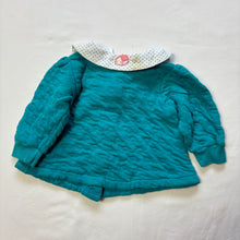 Load image into Gallery viewer, Vintage Teal Quilted Sweater 9-12 months
