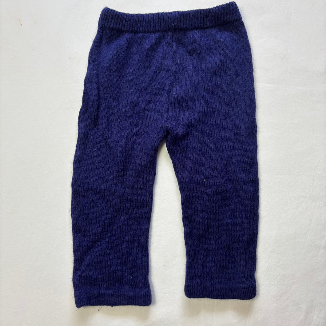 Vintage Navy Blue Knit Pants 18 months