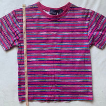 Load image into Gallery viewer, Vintage Wavy Striped Pink Tee kids 6

