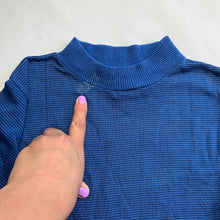 Load image into Gallery viewer, Vintage Blue Mock Neck Shirt kids 8/9 slim
