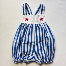 Load image into Gallery viewer, Vintage Striped Nautical Star Romper 12-18 months
