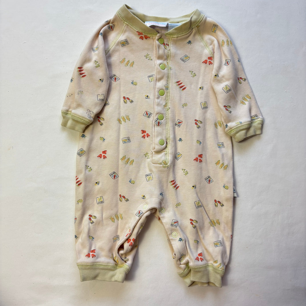 Vintage Garden Veggies Bodysuit 3-6 months